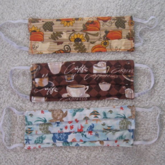 Set of Three Handmade Face Masks - Picture 1 of 7